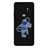 Samsung Galaxy S9 Plus İle Uyumlu Siyah Astro Desenli Silikon Kılıf