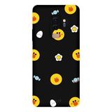 Samsung Galaxy S9 Plus İle Uyumlu Siyah Choco Chick Party Desenli Silikon Kılıf
