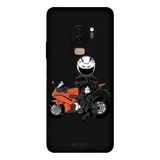 Samsung Galaxy S9 Plus İle Uyumlu Siyah Cool Rider Desenli Silikon Kılıf