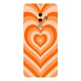 Samsung Galaxy S9 Plus İle Uyumlu Siyah Groovy Heart Desenli Silikon Kılıf