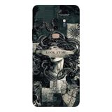 Samsung Galaxy S9 Plus İle Uyumlu Siyah Medusa's Gaze Desenli Silikon Kılıf