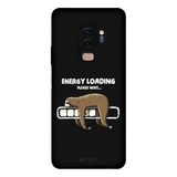 Samsung Galaxy S9 Plus İle Uyumlu Siyah Nap Mod Desenli Silikon Kılıf
