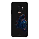 Samsung Galaxy S9 Plus İle Uyumlu Siyah Night Rider Desenli Silikon Kılıf