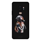 Samsung Galaxy S9 Plus İle Uyumlu Siyah Race Queen Desenli Silikon Kılıf