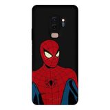 Samsung Galaxy S9 Plus İle Uyumlu Siyah Retro Spider Desenli Silikon Kılıf