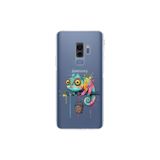 Samsung Galaxy S9 Plus ile Uyumlu Splash Bukalemun Tasarımlı Şeffaf Silikon Kılıf