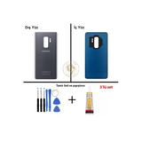 Samsung Galaxy S9 Plus Titanyum Gri Renk Uyumlu Arka Kapak + Tamir Seti + B7000 Yapıştırıcı Arka Cam Batarya Kapağı Pil Kapağı Lazer Kesim Back Cover Galaxy S9 Plus Uyumlu