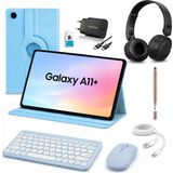 Samsung Galaxy Tab A11 Plus 11'' 6gb 128GB Tablet+Kılıf+Klavye+Mouse+Şarj Başlık+Kulaklık (Kalem Hediye) - Açık Mavi