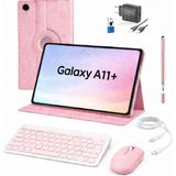 Samsung Galaxy Tab A11 Plus 11'' 8gb 256GB Tablet+Kılıf+Klavye+Mouse+Şarj Başlık (Kalem Hediye) - Pembe