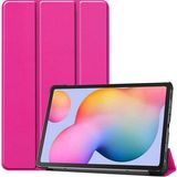 Samsung Galaxy Tab A7 10.4 T500 2020 Htstore Smart Kapak Standlı 1-1 - Pembe Kılıf