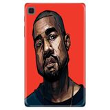 Samsung Galaxy Tab A7 SM-T500 10.4" ile Uyumlu Desenli Silikon Tablet Kılıfı, UV Baskılı, Kanye avonm-v-cvr452676