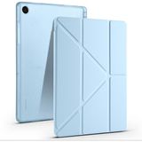 Samsung Galaxy Tab A9+ Plus / A11+ Plus Uyumlu Üçgen Standlı Uyandırma Fonksiyonlu Tablet Kılıfı - Bebe Mavisi