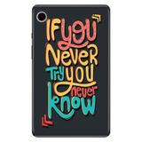 Samsung Galaxy Tab A9 SM-X110 8.7" ile Uyumlu Desenli Silikon Tablet Kılıfı, UV Baskılı, Çok Renkli avonm-v-cvr453026