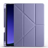 Samsung Galaxy Tab S10 Lite / S10 Fe / S9 Fe 10.9" Uyumlu Tablet Kılıfı – Manyetik Akıllı Kapak, Kalem Bölmeli, Katlanabilir Standlı, Premium Deri Dokulu Koruma (Lavander)