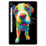Samsung Galaxy Tab S10 Lite SM-X400 10.9" ile Uyumlu Desenli Silikon Tablet Kılıfı, Yavru Pitbull, Çok Renkli avonm-v-cvr454971