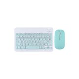 Samsung Galaxy Tab S10 Ultra 14.6 '' İle Uyumlu Bluetooth Özellikli Klavye Mouse Set Açık Yeşil