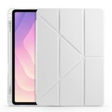 Samsung Galaxy Tab S11 Sm-X730 / Sm-X736 Kılıf 11 inç Kalem Bölmeli Silikon Tablet Kılıfı Gri