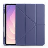Samsung Galaxy Tab S11 Sm-X730 / Sm-X736 Kılıf 11 inç Kalem Bölmeli Silikon Tablet Kılıfı Lacivert