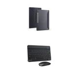 Samsung Galaxy Tab S11 Ultra - S12 Ultra Tablet Kılıfı, Bluetooth Klavye ve Mouse Set, Standlı (SİYAH)
