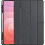 Samsung Galaxy Tab S11 Ultra SM-X930 X936B ile Uyumlu Kılıf Silikon 4 Farklı Stand Olabilen Kalem