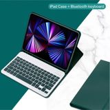 Samsung Galaxy Tab S6 Lite P610/p613 Tablet Uyumlu Bluetooth Klavyeli Kılıf Türkçe Klavye Kılıf koyu-yesil