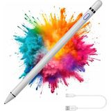 Samsung Galaxy Tab S6 Lite SM-P610 Uyumlu Dokunmatik Tablet Yazı Çizim ve Tasarım Kalemi Stylus Pen - Beyaz - GLX Tab S6 Lite
