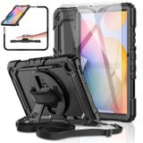 Samsung Galaxy Tab S6 Lite Tablet Kılıfı 10,4 inç 2022/2020 [Temperli Cam Ekran Koruyuculu], BASE MALL Ağır Hizmet Darbeye Dayanıklı Kılıf, Dönebilen Kickstand, S Kalem Tutucu, El/Omuz Askısı (Siyah)