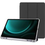 Samsung Galaxy Tab S9 Fe 10.9 Inç Uyumlu Smart Kılıf, S Pen Kalemlikli, Trifold, Esnek, Mat, Darbeye Tam Dayanıklı Tablet Kılıfı (Siyah)