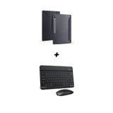Samsung Galaxy Tab S9 FE Plus 12.4 inç Tablet Kılıfı, Standlı, Bluetooth Klavye ve Mouse Seti (siyah)