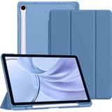 Samsung Galaxy Tab S9 Fe Plus 12.4 / S10 Plus 12.4 Inç Kılıf Smart Uyku Modlu S Pen Kalem Bölmeli Akıllı Standlı Arkası - Galaxy S9 Fe Plus 12.4 / S10 Plus 12.4 - Petrol Mavi