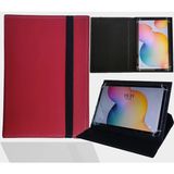Samsung Galaxy Tab S9 Fe Plus Tablet Uyumlu Üniversal Kapaklı Tablet Kılıfı - Kırmızı