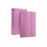 Samsung Galaxy Tab S9 Fe / S10 Fe 10.9'' Uyumlu Kılıf Kalem Bölmeli Uyku Modlu Arkası Silikon Kapak Smoke Purple