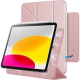 Samsung Galaxy Tab S9 Fe / S10 Fe / Tab S10 Lite 10.9inç Uyumlu Kılıf Manyetik Kalem Için Kilit Yuvalı Akıllı Slim Magic Kapak Katlanabilir Standlı Tablet Kılıfı - Galaxy S10Fe/S9Fe10.9inç - Pembe