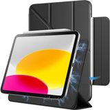 Samsung Galaxy Tab S9 Fe / S10 Fe / Tab S10 Lite 10.9inç Uyumlu Kılıf Manyetik Kalem Için Kilit Yuvalı Akıllı Slim Magic Kapak Katlanabilir Standlı Tablet Kılıfı - Galaxy S10Fe/S9Fe10.9inç - Siyah