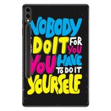 Samsung Galaxy Tab S9+ Plus SM-X810 12.4" ile Uyumlu Desenli Silikon Tablet Kılıfı, UV Baskılı, Çok Renkli avonm-v-cvr454277