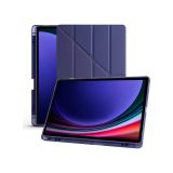 Samsung Galaxy Tab S9 Plus X810 / S9 FE Plus x610 12.4 İnç Uyumlu Akıllı Tablet Kılıfı – Katlanabilir Kapaklı, Kalemlikli, Stand Fonksiyonlu, Smart Cover Otomatik Uyandırma (Lacivert)