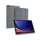 Samsung Galaxy Tab S9 Ultra 14.5” Uyumlu Katlanabilir Standlı Kalem Bölmeli Tablet Kılıfı - Koyu Gri