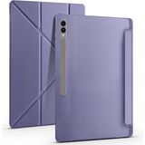 Samsung Galaxy Tab S9 Ultra 14.5” Uyumlu Katlanabilir Standlı Kalem Bölmeli Tablet Kılıfı - Lavanta