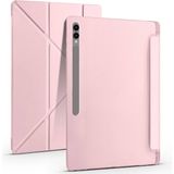 Samsung Galaxy Tab S9 Ultra 14.5” Uyumlu Katlanabilir Standlı Kalem Bölmeli Tablet Kılıfı - Rose Gold