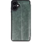 Samsung Galaxy Uyumlu A06 Kılıf Flip Cover - Koyu Yeşil
