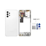 Samsung Galaxy Uyumlu A32 - Sm-a325f Full Kasa Arka Kapak Takım Beyaz - Tamir Seti