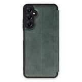 Samsung Galaxy Uyumlu A55 5g Kılıf Flip Cover - Koyu Yeşil