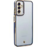 Samsung Galaxy Uyumlu M23 Kılıf Liva Lens Silikon - Mavi