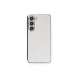 Samsung Galaxy Uyumlu S23 Plus Kılıf Volet Silikon - Beyaz