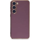 Samsung Galaxy Uyumlu S23 Plus Kılıf Volet Silikon - Mor