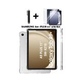 Samsung Galaxy Uyumlu Tab A9 Plus 11 Inç Tablet Kılıfı Silikon Ekran Koruyucu Dokunmatik Kalem Seti Kılıf cok-renkli