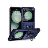 Samsung Galaxy Uyumlu Z Flip 6 Kılıf Yüzüklü Zırh Tank Vega