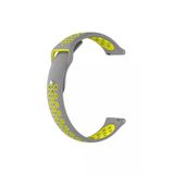 Samsung Galaxy Watch 3 41 Mm(Sm-R850) Icin Delikli Silikon Kordon Gri Sari