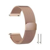Samsung Galaxy Watch 3 41 Mm(Sm-R850) Icin Milanese Metal Kordon Rose Gold