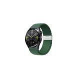 Samsung Galaxy Watch 3 45 mm-Galaxy Watch 46 mm Uyumlu 22mm Metal Klipsli Flexıble Kordon Haki Yeşil
